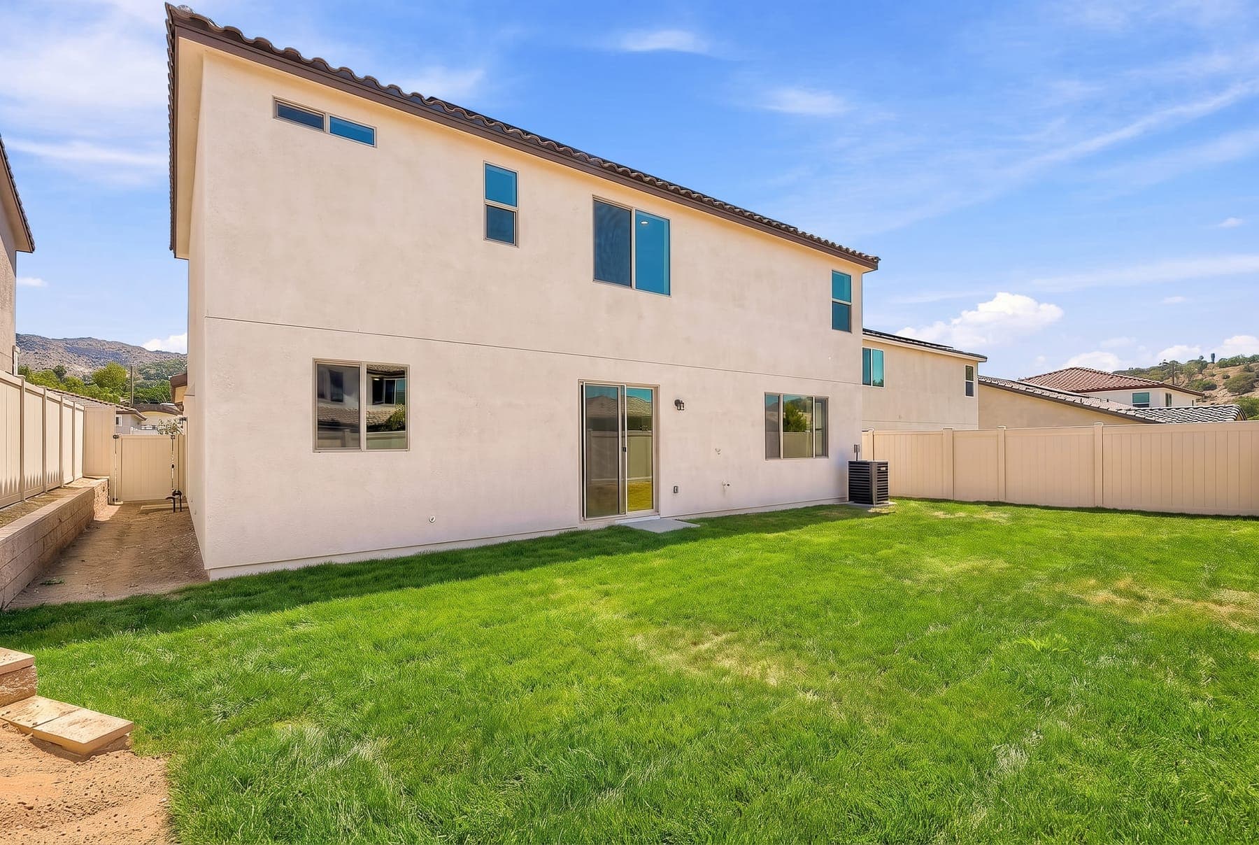 Escondido backyard grass greening — Greened
