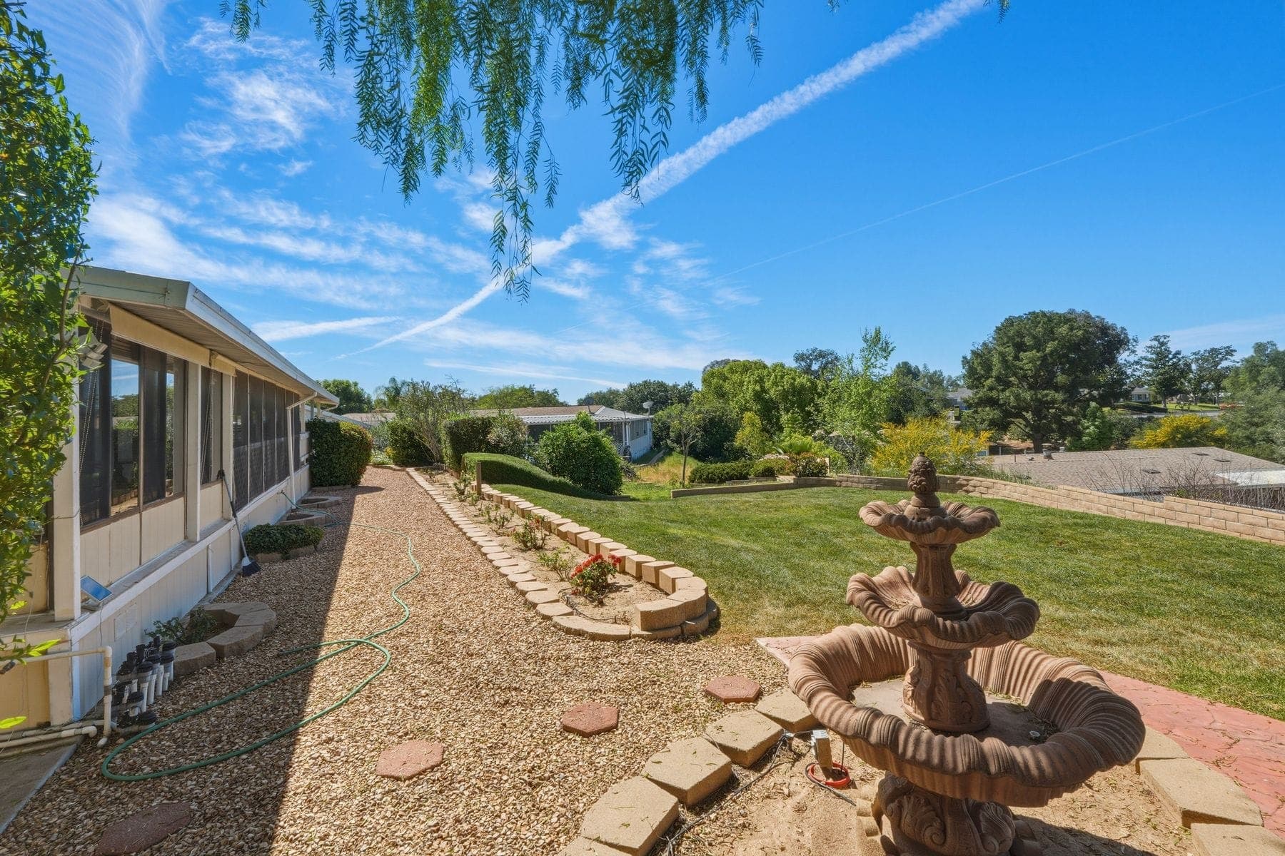 Garden Fountain — real estate photography in Valley Center, CA by Turnkey Media