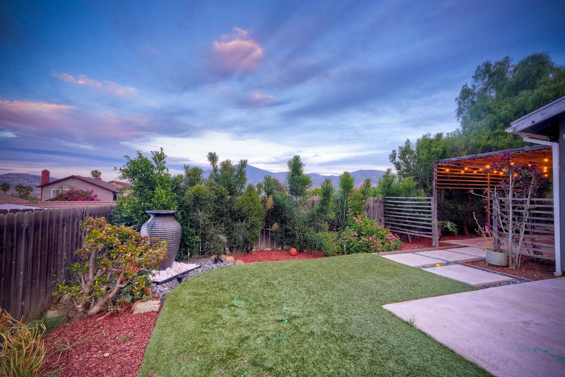 Twilight Backyard — real estate photography in Spring Valley, CA by Turnkey Media