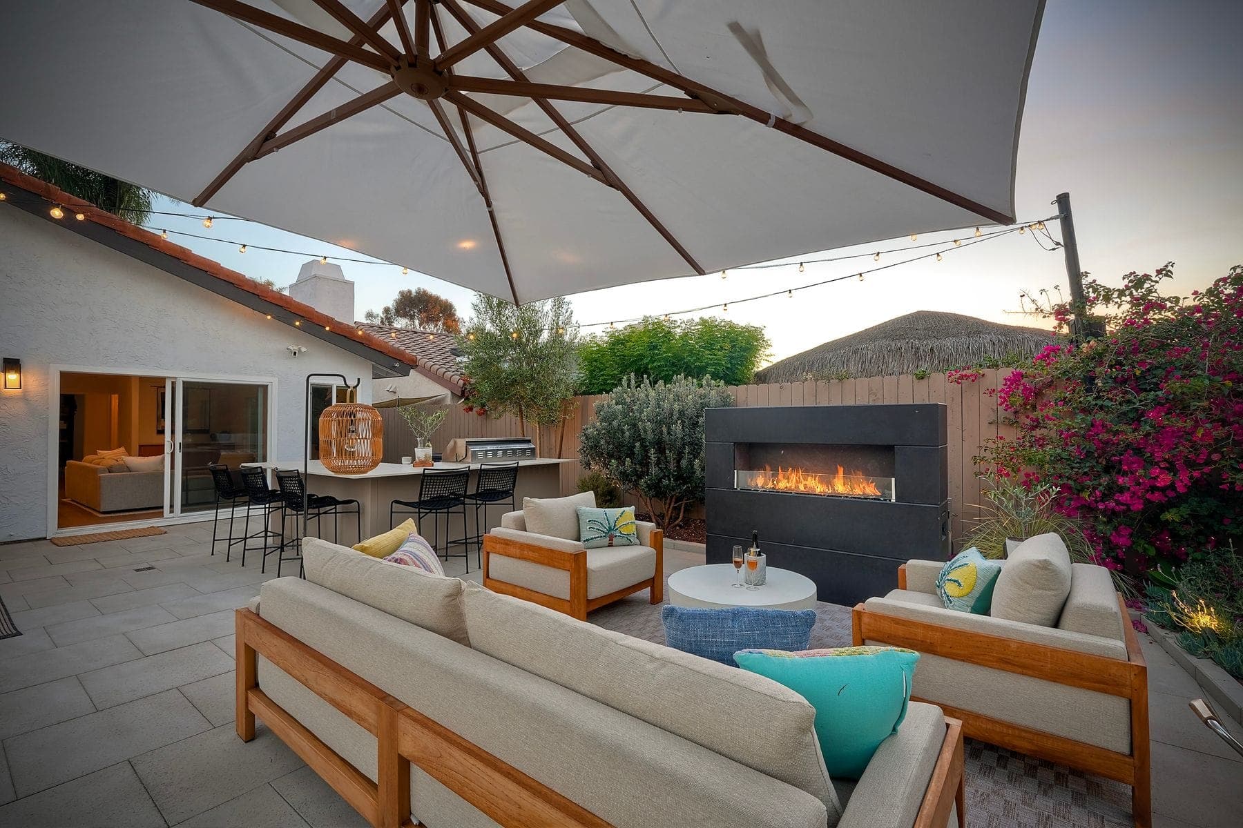 Twilight Patio — twilight real estate photography of a San Diego, CA home by Turnkey Media