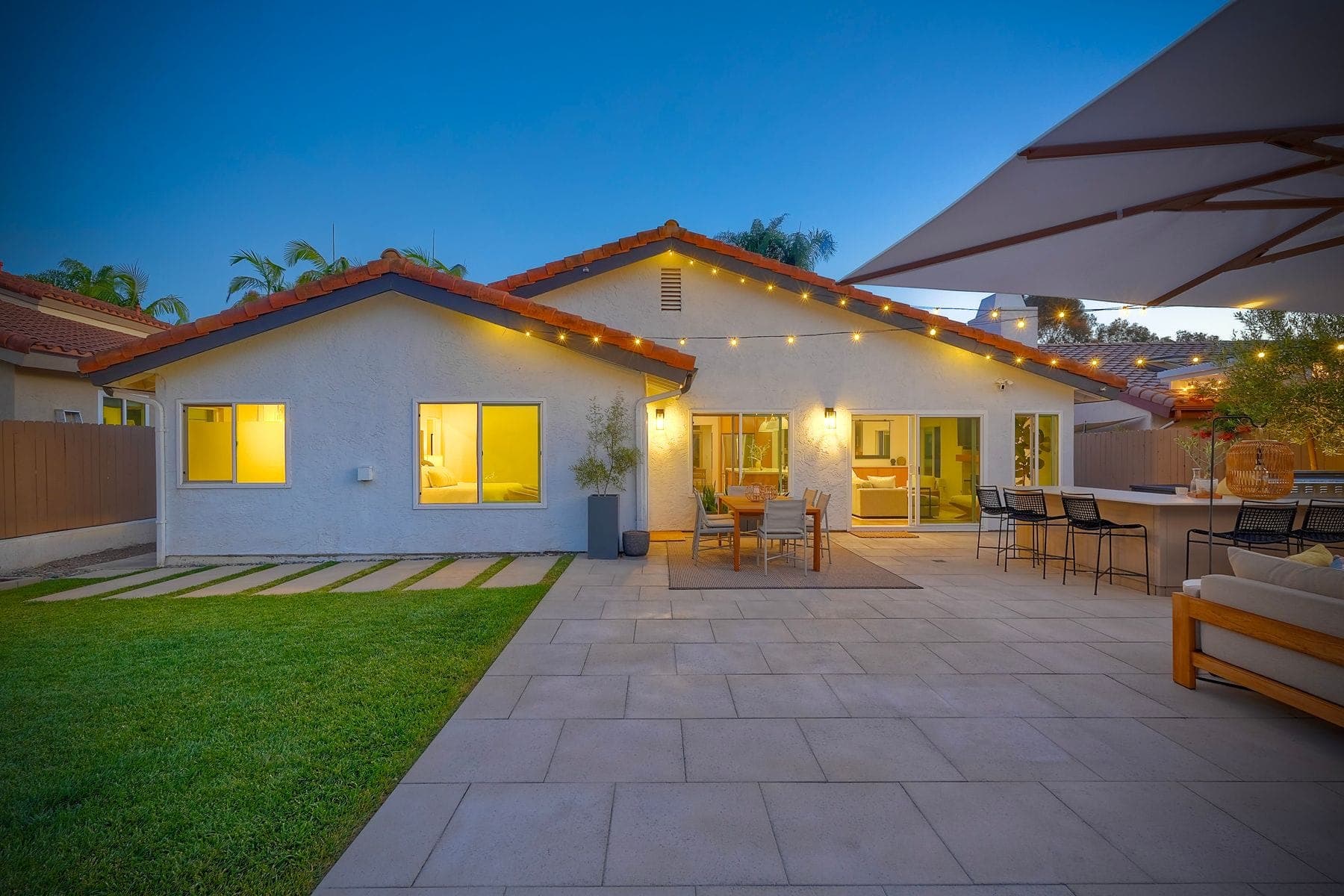 Twilight Exterior — twilight real estate photography of a San Diego, CA home by Turnkey Media