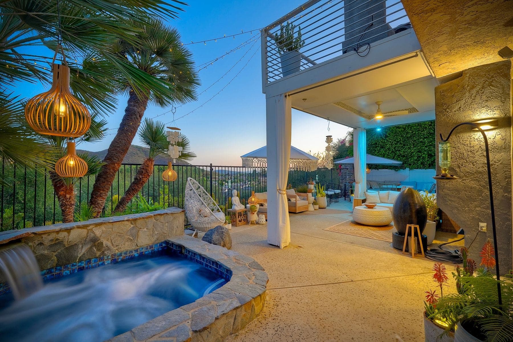 Pool at Twilight — twilight real estate photography of a San Diego, CA home by Turnkey Media