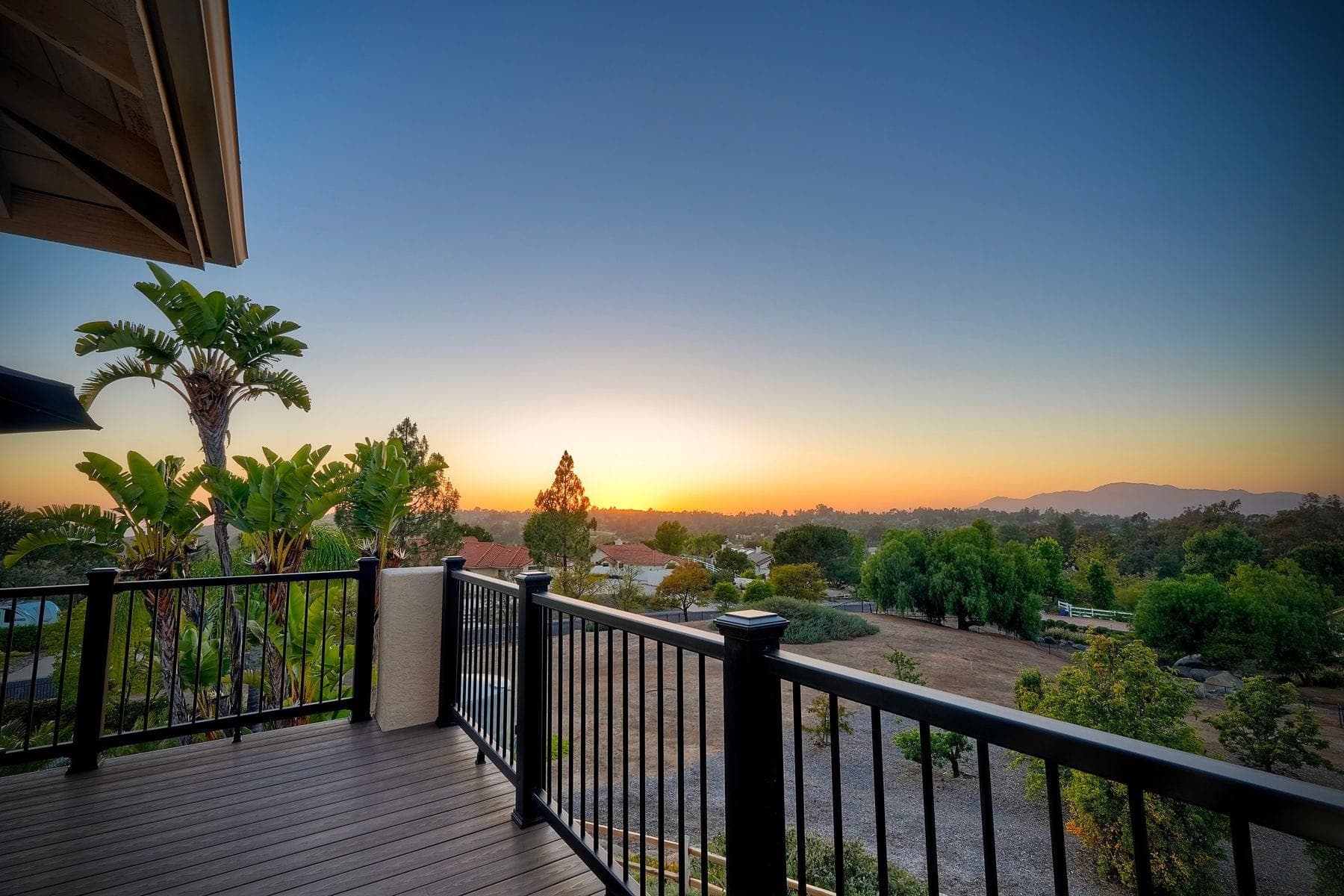 Twilight Balcony — twilight real estate photography of a Alpine, CA home by Turnkey Media