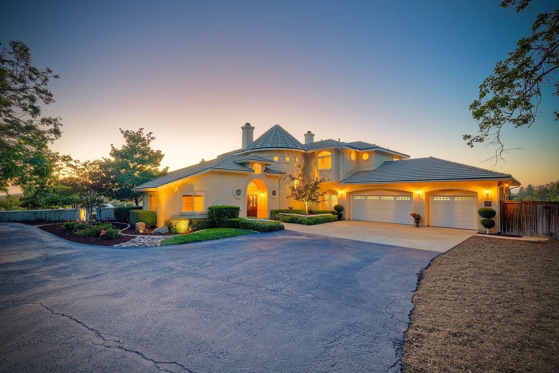 Twilight Exterior — twilight real estate photography of a Alpine, CA home by Turnkey Media