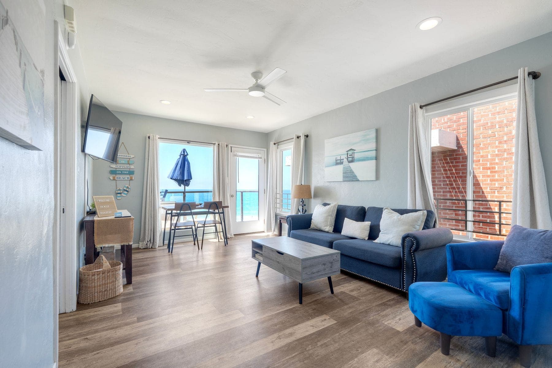 Living room in a Carlsbad home