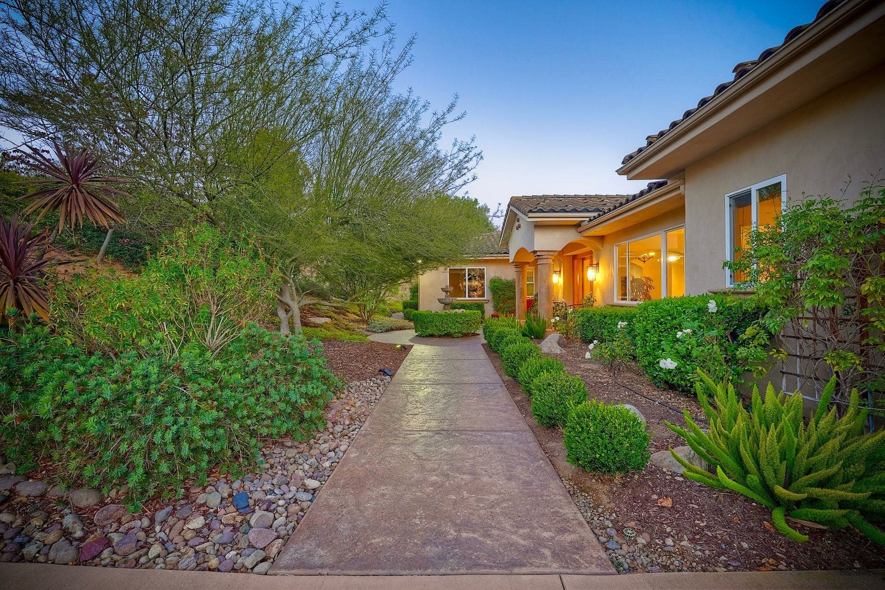 Twilight Exterior — twilight real estate photography by Turnkey Media, San Diego County